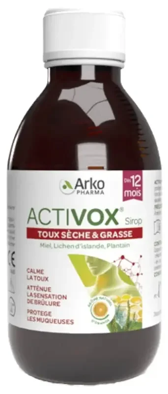 Arkopharma Activox Sirop Toux Sèche et Grasse 175 ML