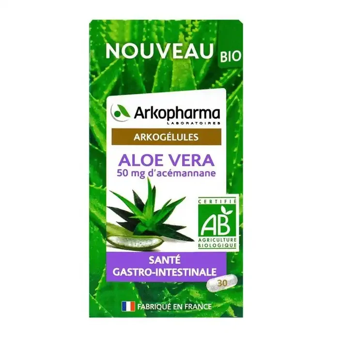 Arkopharma Aloe Vera Bio boite 30 gélules