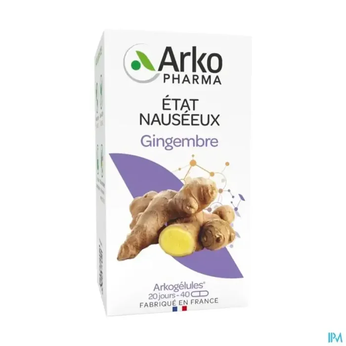 Arkopharma arkogelules gingembre gélule 40