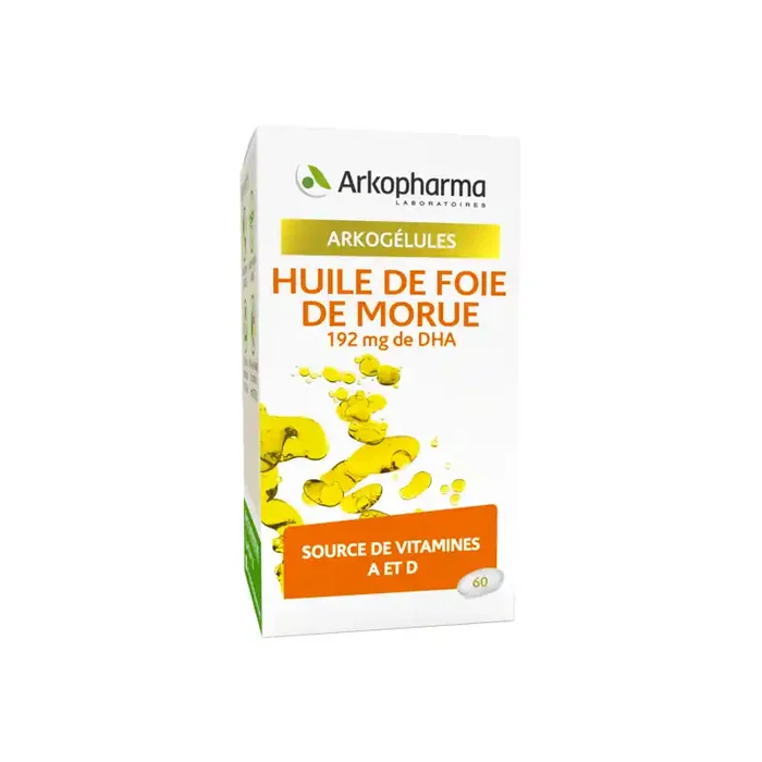 Arkopharma arkogelules huile de foie de morue 60 capsules