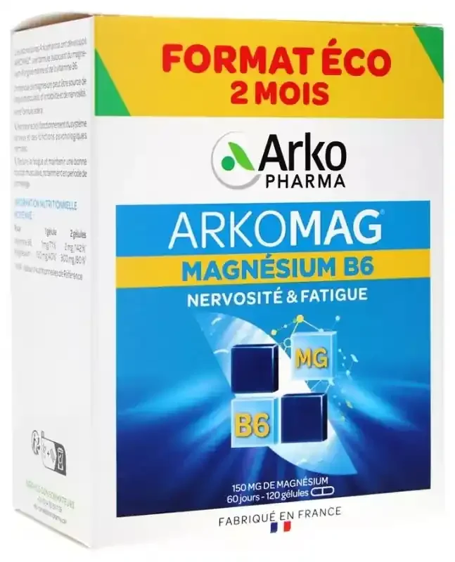 Arkopharma Arkomag Magnésium B6 120 Gel.