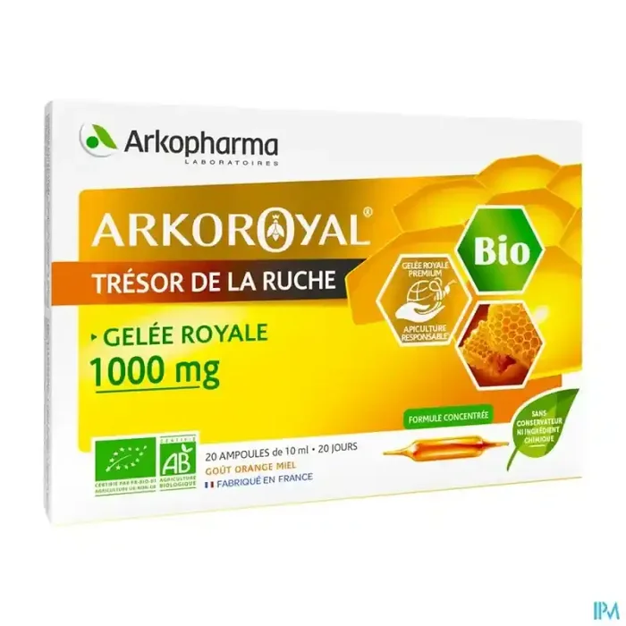 Arkopharma arkoroyal gelee royale 1000mg bio ampoule 10ml 20