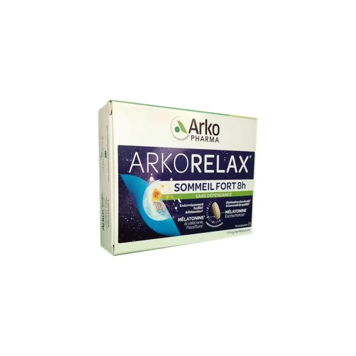 ARKORELAX SOMMEIL FORT 8h – 15 COMPRIMES ARKOPHARMA