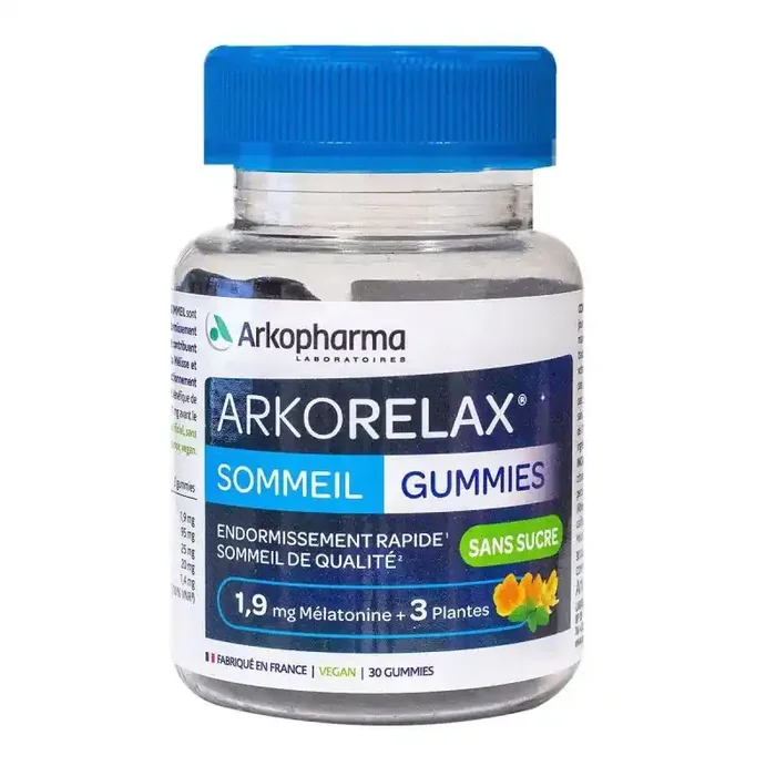 Arkorelax Sommeil Gummies sans sucres – 30 gummies