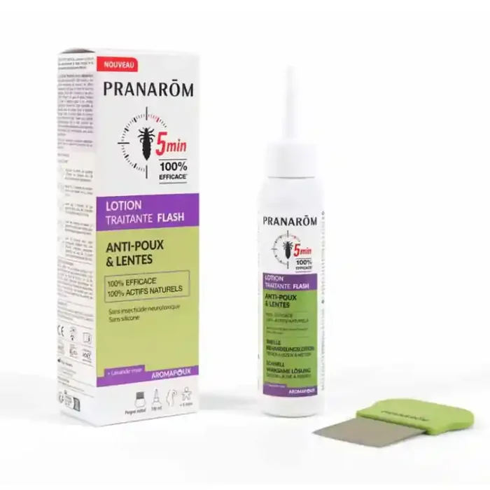 AROMAPOUX LOTION TRAITANTE FLASH ANTI POUX & LENTES 100ML PRANAROM