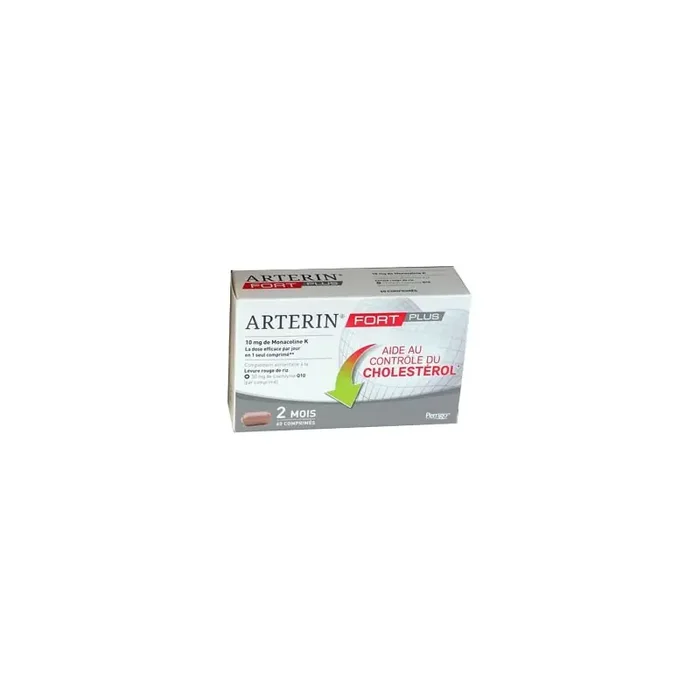 ARTERIN FORT PLUS LEVURE ROUGE DE RIZ + MONACOLINE K 60 COMPRIMES OMEGA PHARMA