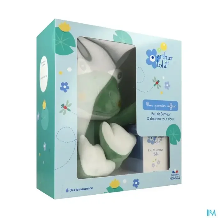 Arthur lola coffret eau senteur 50ml + peluche grenouille