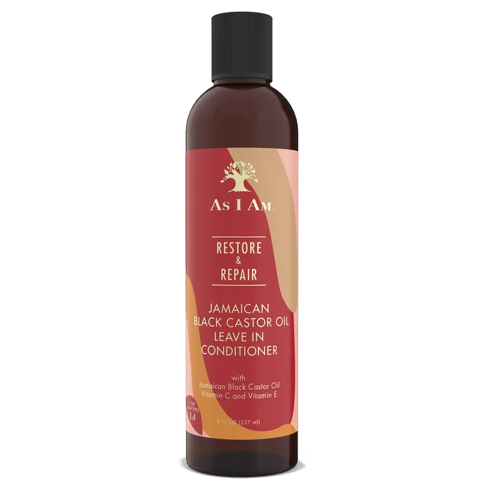 As I Am Après-Shampooing Sans Rinçage à l'Huile de Ricin Noir de la Jamaïque