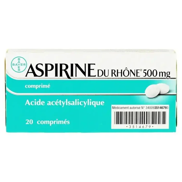 Aspirine Du Rhône 0,5g – 20 comprimés