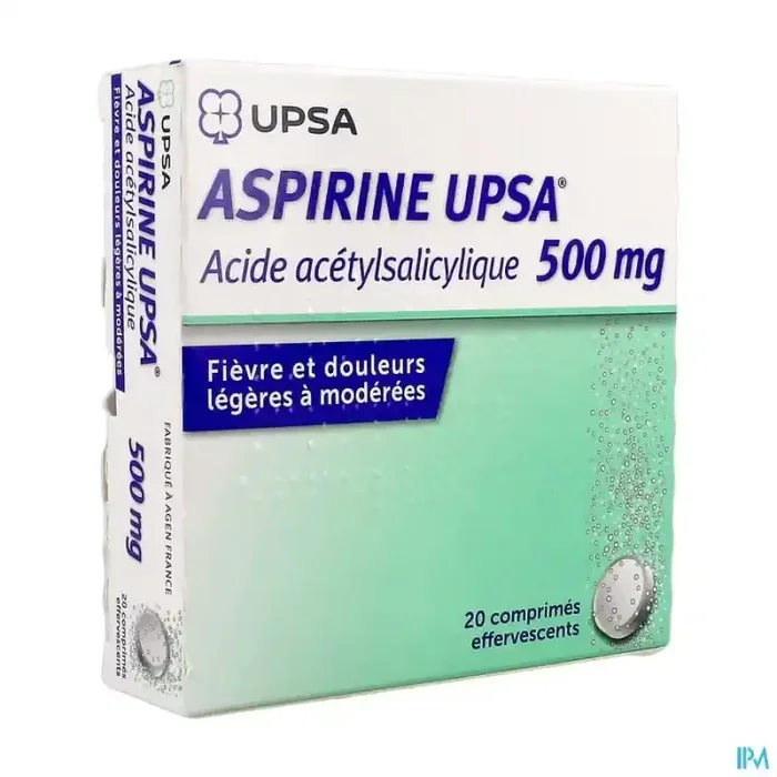 Aspirine upsa 500mg comprimé effervescent 20