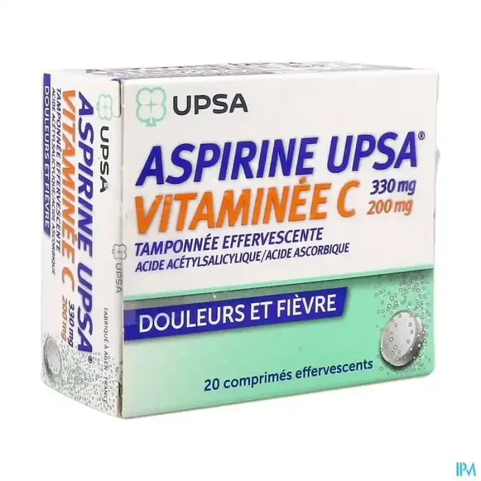 Aspirine upsa vitamine c comprimé effervescent 20