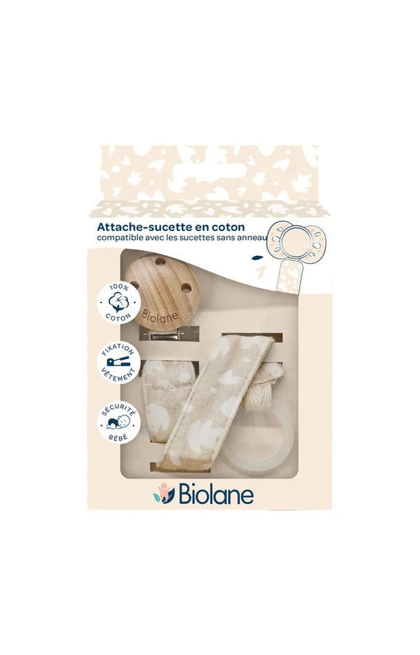 Attache-tétine anatomique – Beige