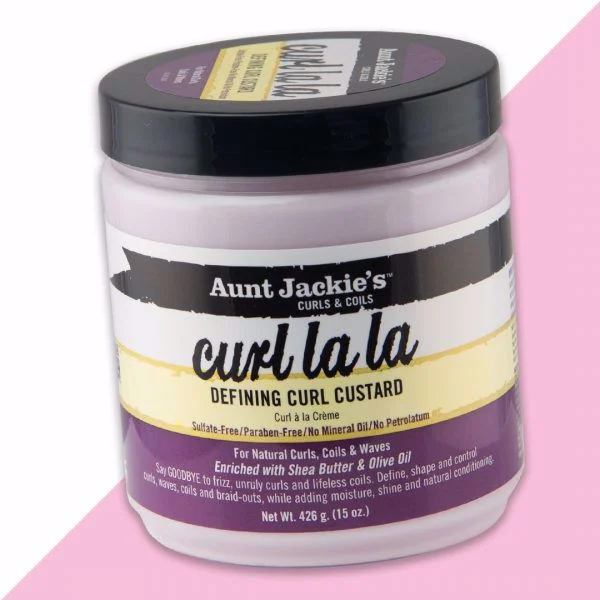 Aunt Jackie’s Curl La La defining curl custard 15oz