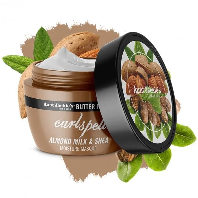 Aunt Jackie&rsquo;s CURL SPELL – Almond Milk & Shea Butter Moisture Masque, 227g
