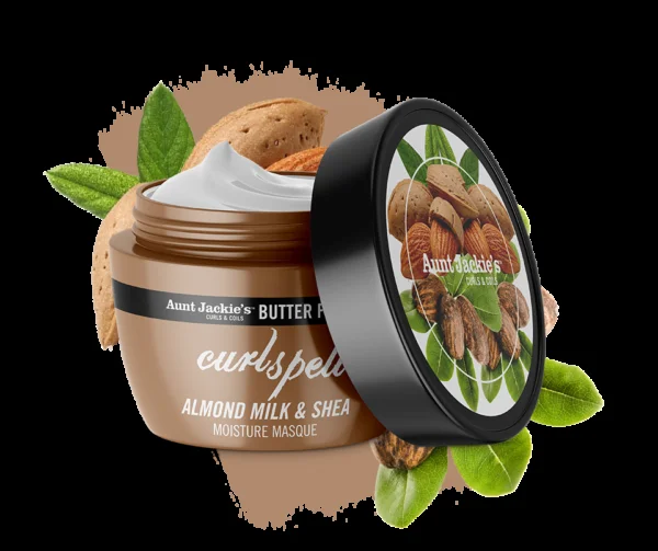 Aunt Jackie´s CURL SPELL – Masque hydratant au lait d’amande et beurre de karité 8oz