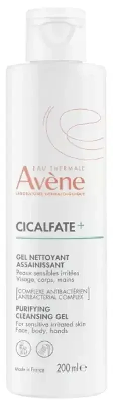 Avène Cicalfate Eau Thermale – – Gel Nettoyant Assainissant Visage Corps Mains 200 ml