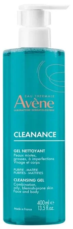 Avène Cleanance Gel Nettoyant – Peaux Grasses à Imperfections 400 ml