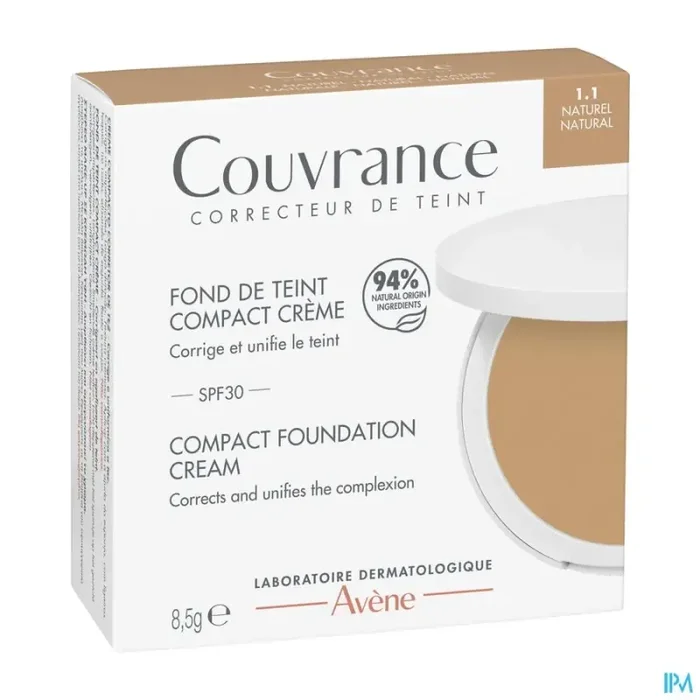 Avène couvrance fond de teint crème naturel 1.1 – 8.5g