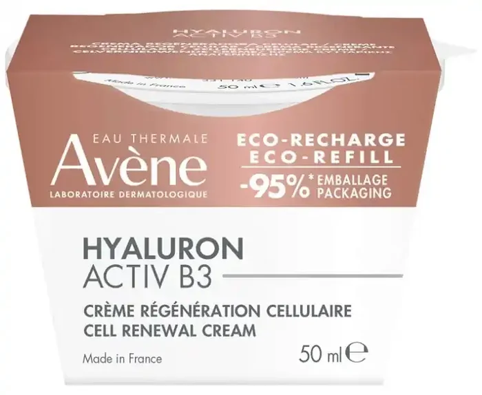 Avène Eau Thermale – Hyaluron Activ B3 – Crème Régénération Cellulaire – Recharge 50 ml