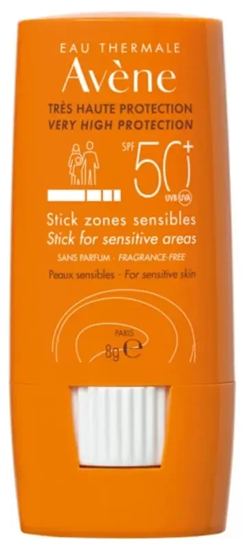 Avène Eau Thermale – Solaire – Stick Zones Sensibles SPF 50+ 8 g