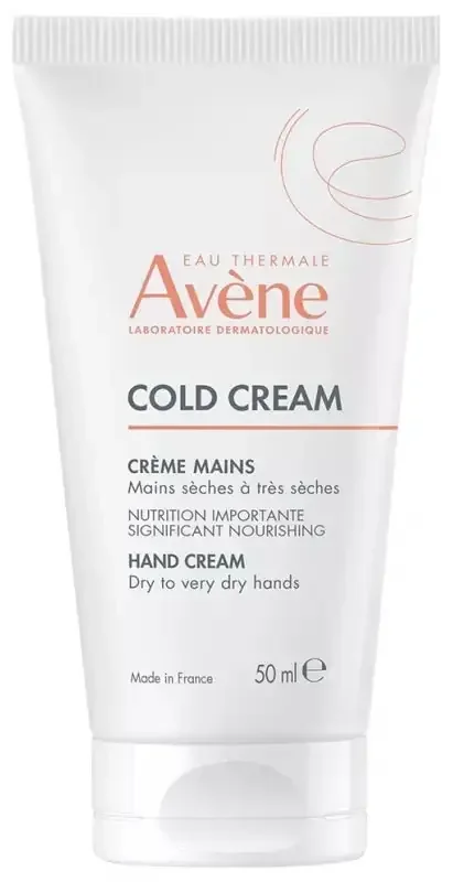 Avène Eau Thermale Crème Mains Concentrée Hydratante Peau Sèches Cold Cream 50 ml
