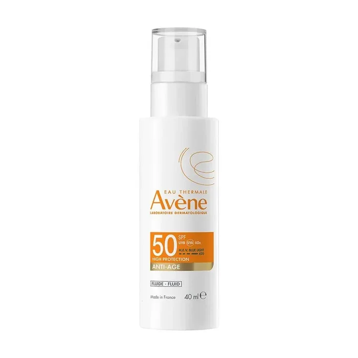 Avène Solaire Fluide Anti-Age SPF50 Usage quotidien Très Haute Protection Peau sensible
