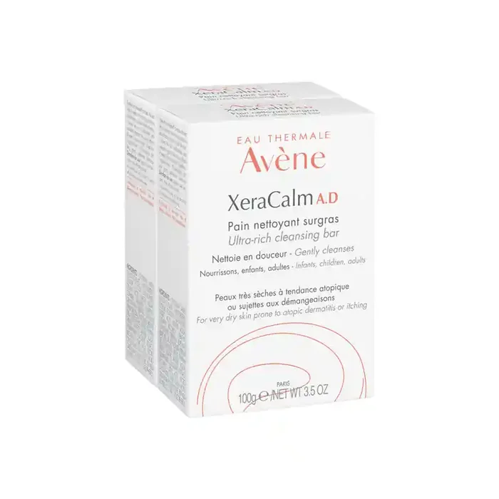 Avene XeraCalm A.D pain nettoyant surgras lot de 2x100gr