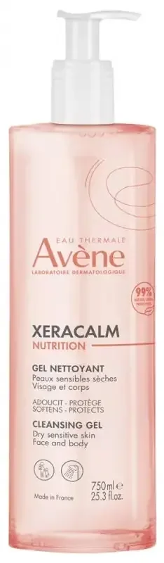 Avène XeraCalm Nutrition Gel Nettoyant Peaux Sensibles Sèches 750 ml