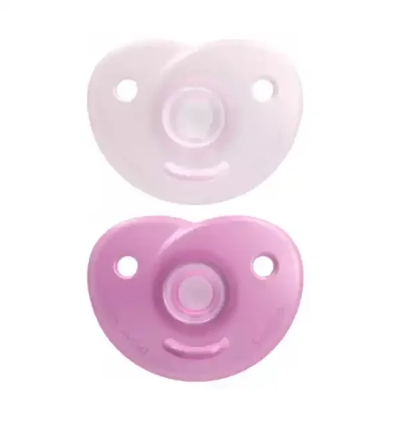 Avent Soothie Girl 2 Sucettes Orthodontiques 0-6 mois