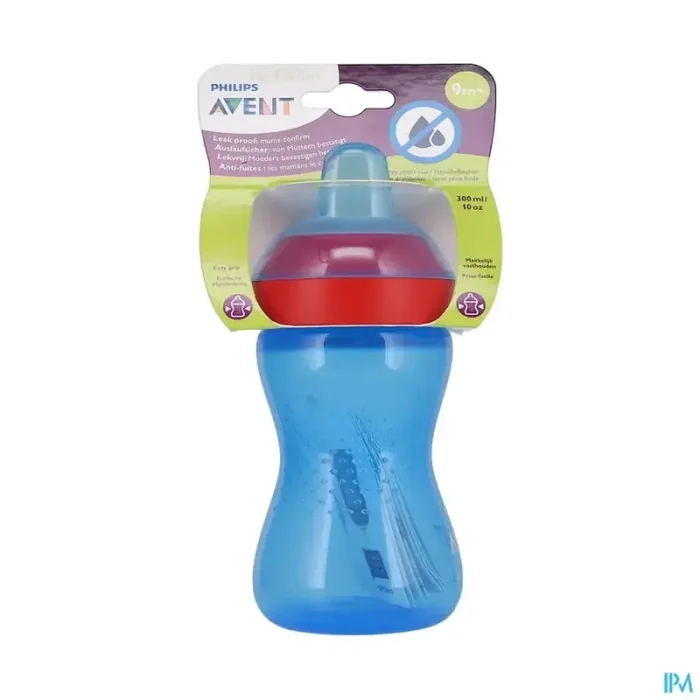 Avent tasse bec antifuite souple bleu 300ml scf802/01