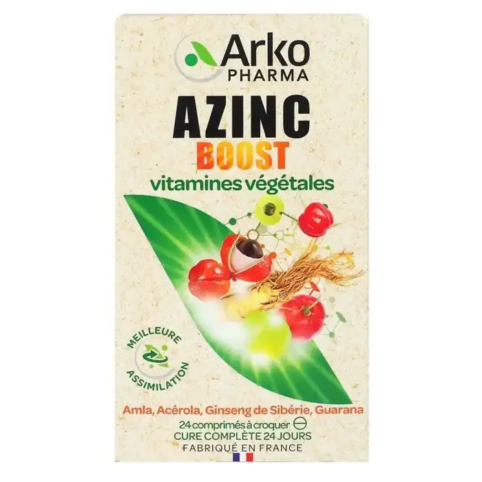 Azinc Naturel Boost – 24 comprimés à croquer