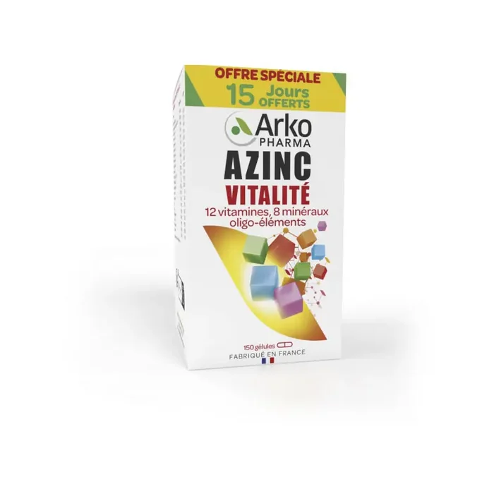 AZINC VITALITÉ 150 15 jours offerts GELULES ARKOPHARMA