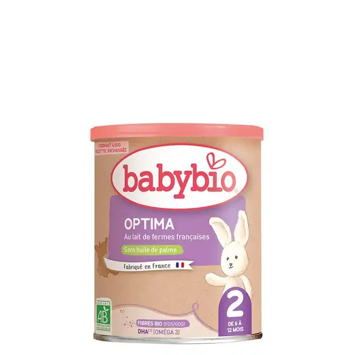 Babybio OPTIMA 2ÈME ÂGE – AVEC FIBRES 400g