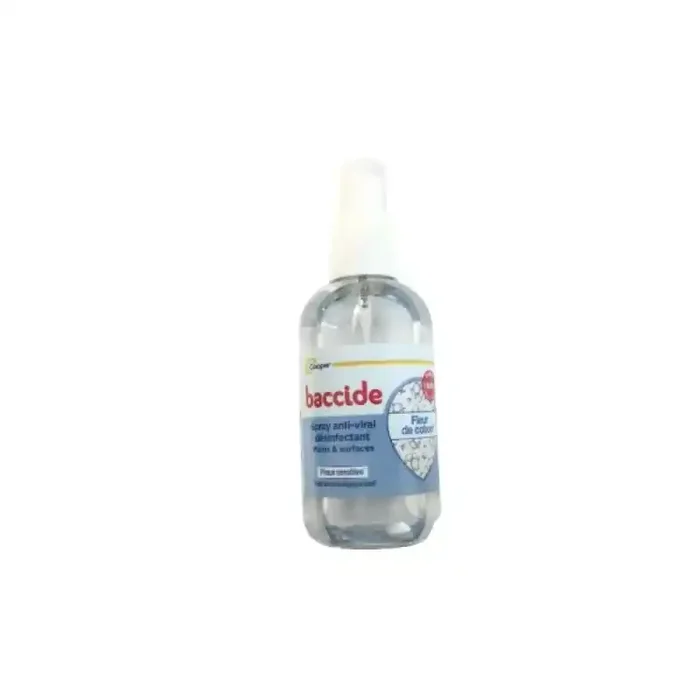 BACCIDE SPRAY ANTI-VIRAL DESINFECTANT FLEUR DE COTON MAINS & SURFACES 100ML