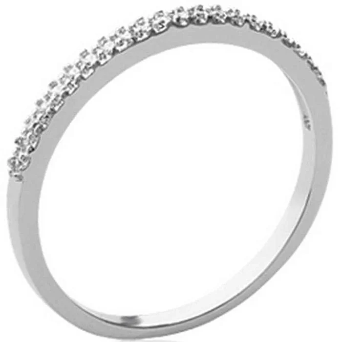 Bague – Argent 925/1000 rhodié & oxyde de zirconium