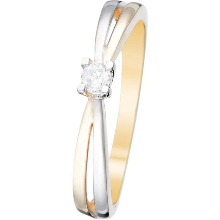 Bague Ma bien aimée – Or bicolore 375/1000 & diamants