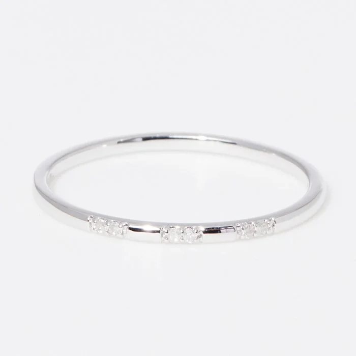 Bague Pour Toujours – Or blanc 375/1000 & diamant