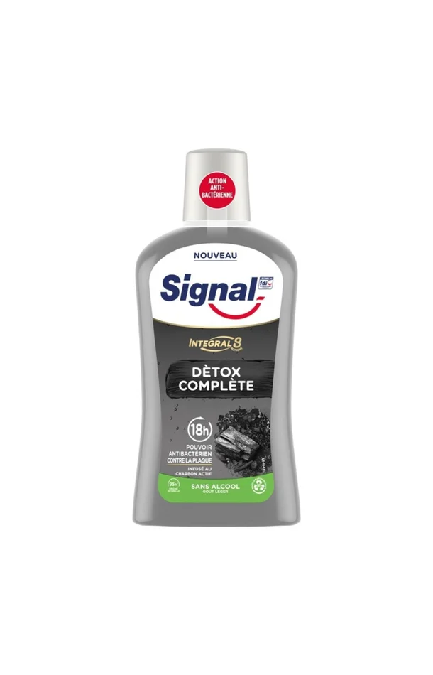 Bain de bouche détox complet – Charbon actif – Integral 8 – 500 ml