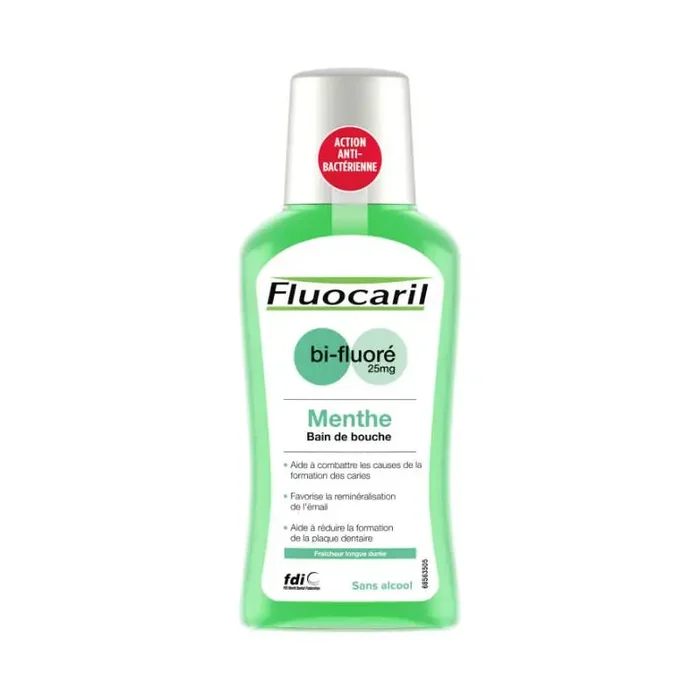 BAIN DE BOUCHE MENTHE BI FLUORÉ 25MG 300ML FLUOCARIL