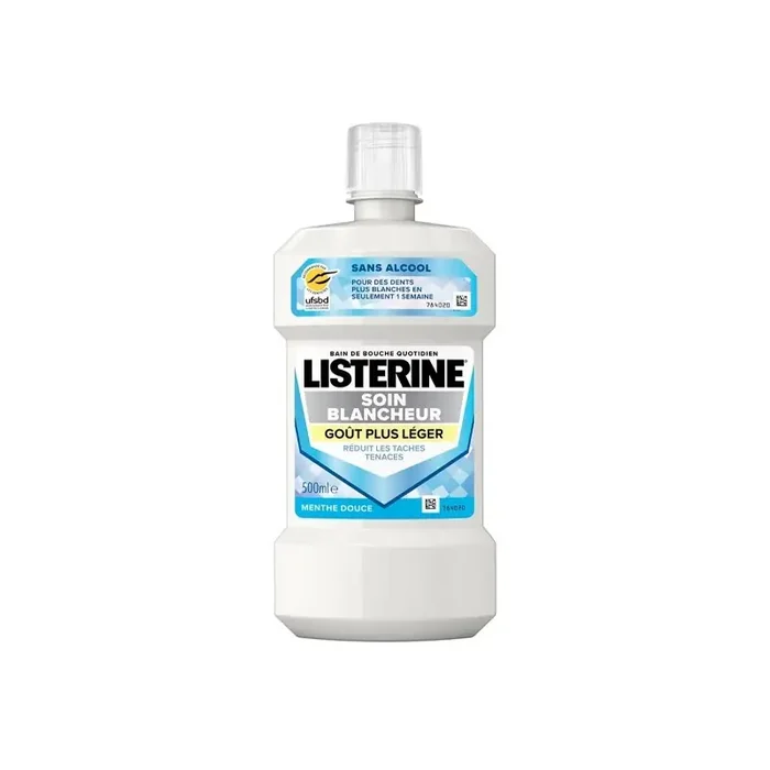 BAIN DE BOUCHE SOIN BLANCHEUR SANS ALCOOL 500ML LISTERINE
