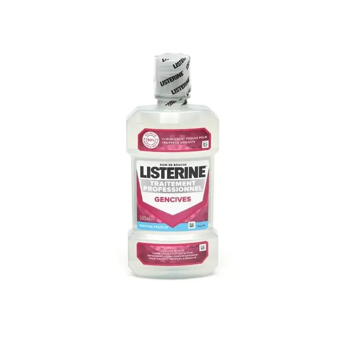 BAIN DE BOUCHE TRAITEMENT PROFESSIONNEL GENCIVES 500ML LISTERINE