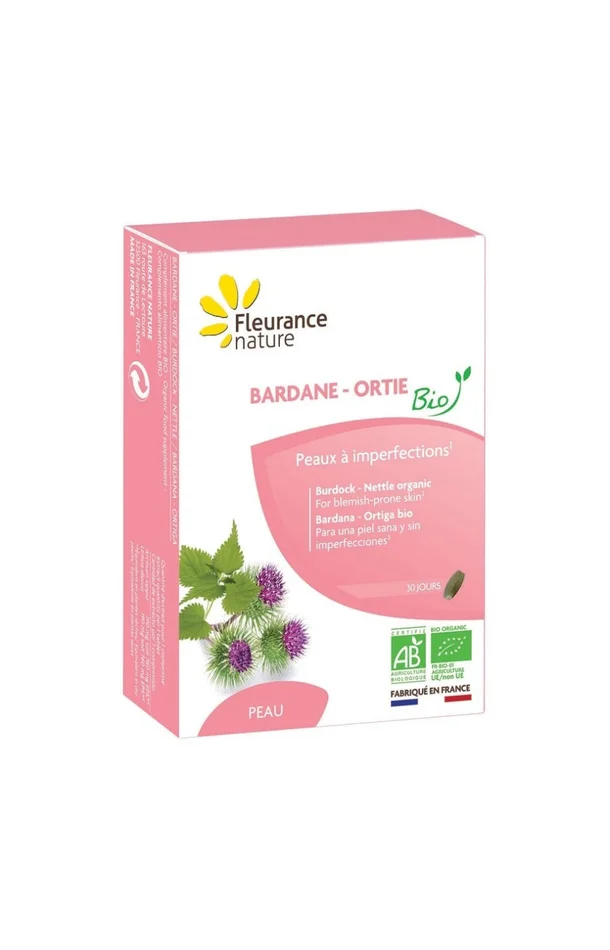 Bardane & ortie bio – Peaux à imperfections – 1 mois