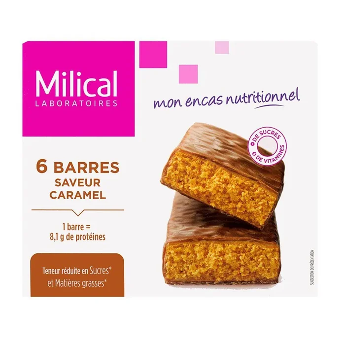 Barres minceur saveur caramel x6