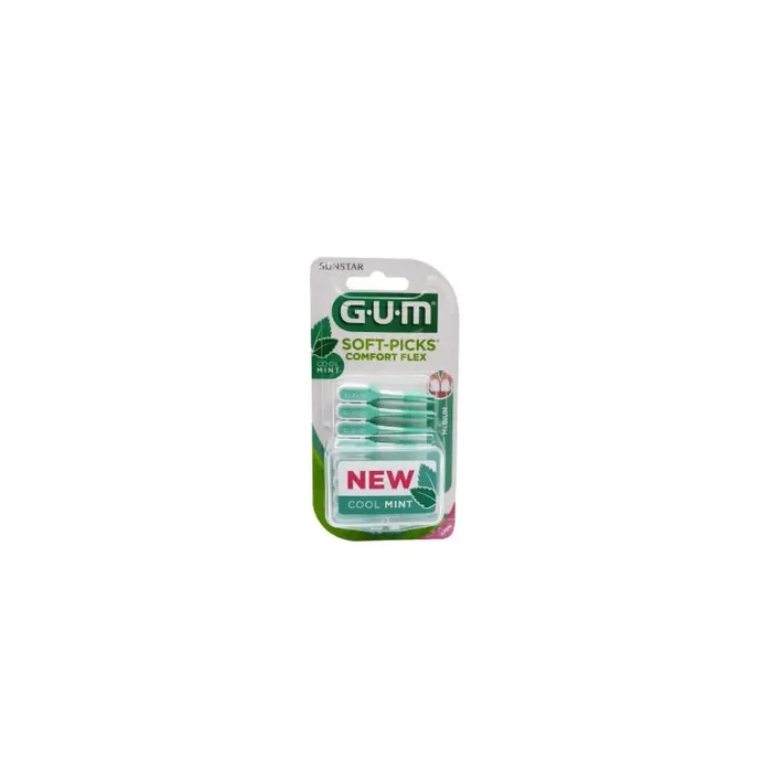 BATONNETS SOFT PICKS COMFORT FLEX X 40 MEDIUM MENTHE GUM