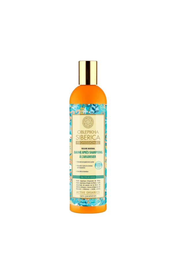 Baume après-shampoing volumateur – Argousier – 400 ml