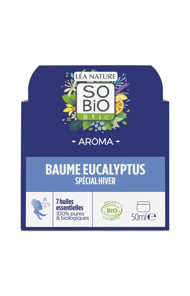 Baume respiratoire – Eucalyptus & 7 huiles essentielles bio – 50 ml