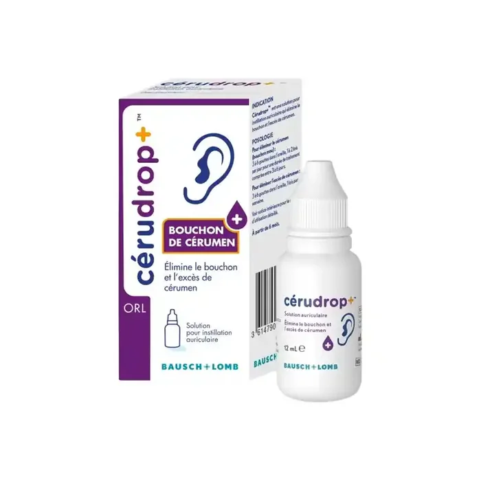Bausch & Lomb Cerudrop bouchon de cerumen 12ml