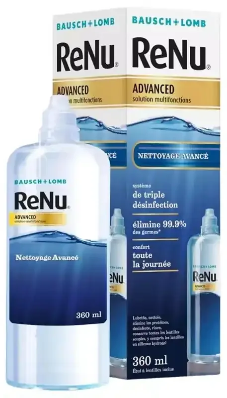 Bausch + Lomb ReNu Advanced Solution Multifonctions Nottoyage Avancé 360 ml