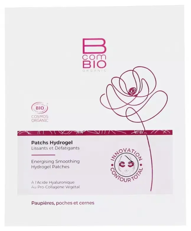 BcomBIO Patchs Hydrogel Lissants et Défatigants Contour des Yeux 2 Patchs