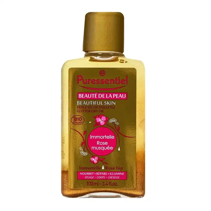 Beauté de la peau huile sèche pailletée 100ml
